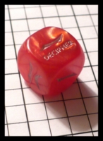 Dice : Dice - 6D - Decipher Red with Swirl - FA collection buy Dec 2010